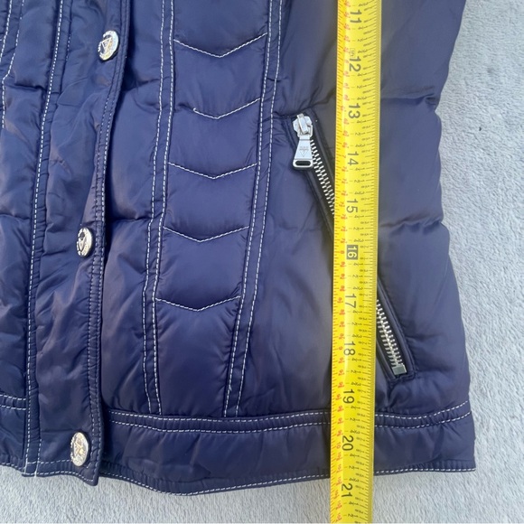 Guess Blue Quilted Puffer Nylon Jacket - Picture 15 of 16